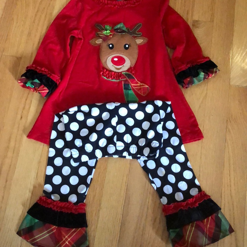 Toddler girls Christmas outfit